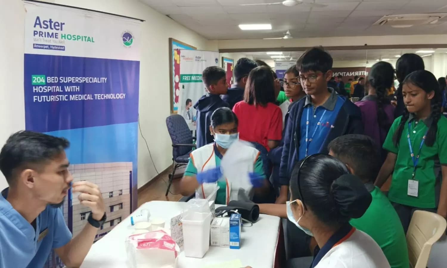 Aster Prime Hospital Organizes Free Medical Camp for Students at Meridian School
