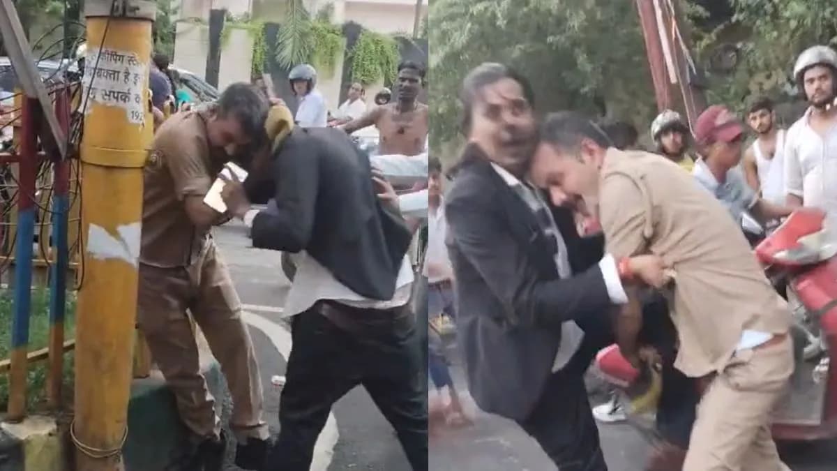 Police Constable Suspended Over Viral Video of Scuffle with Alleged Lawyer in Kanpur