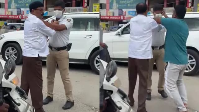 Janata Dal Leader Accused of Assaulting Traffic Police Officer in Bengaluru