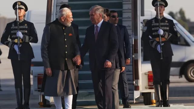PM Narendra Modi Arrives in Tashkent on Two-Nation Tour