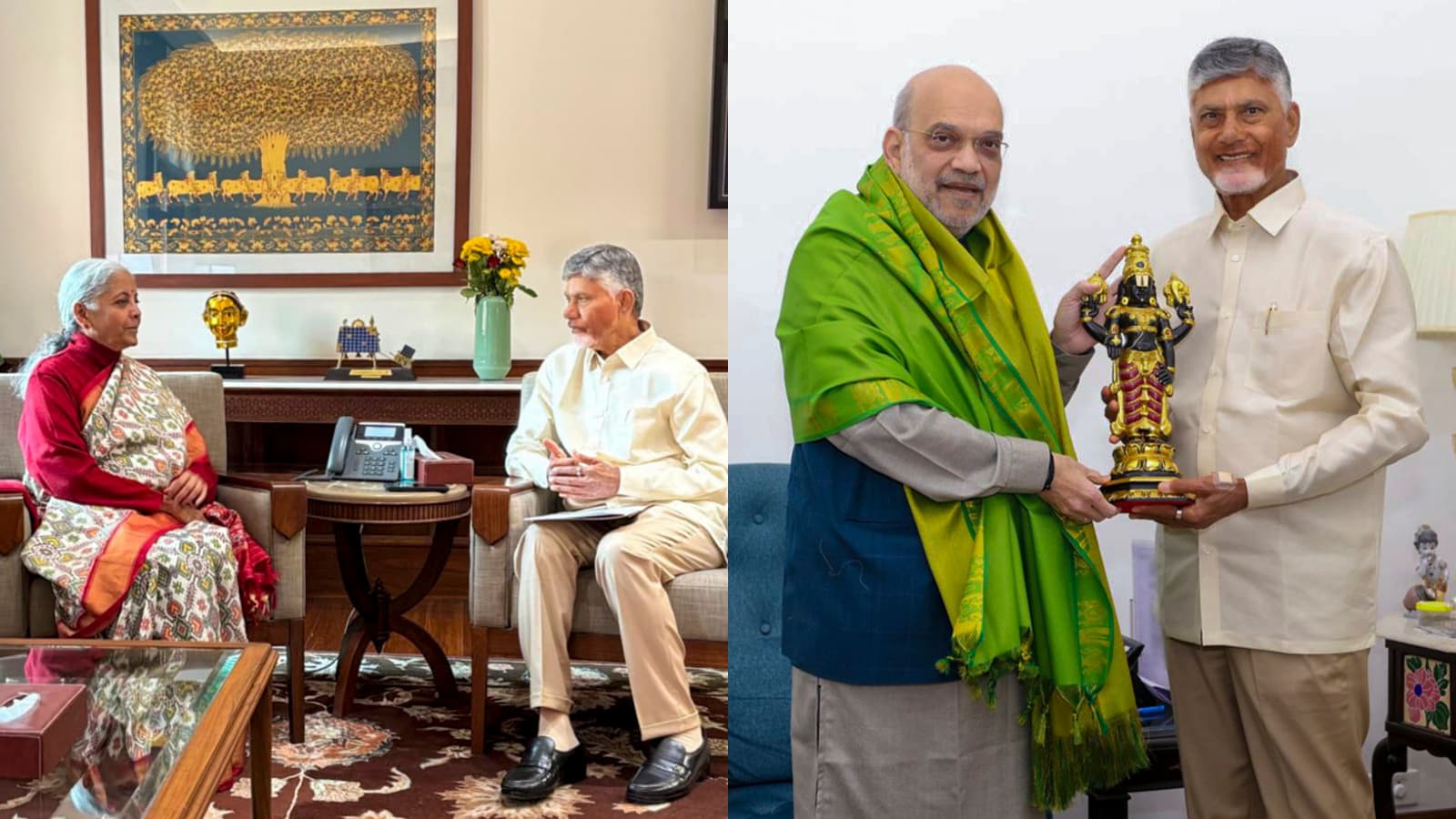 Andhra Pradesh Chief Minister N Chandrababu Naidu Meets Union Ministers to Seek Intervention on Key Projects